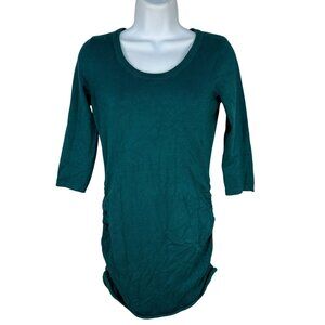 Pink Republic Womens Teal 3/4 Sleeve Casual Tunic Top Size S Stretchy